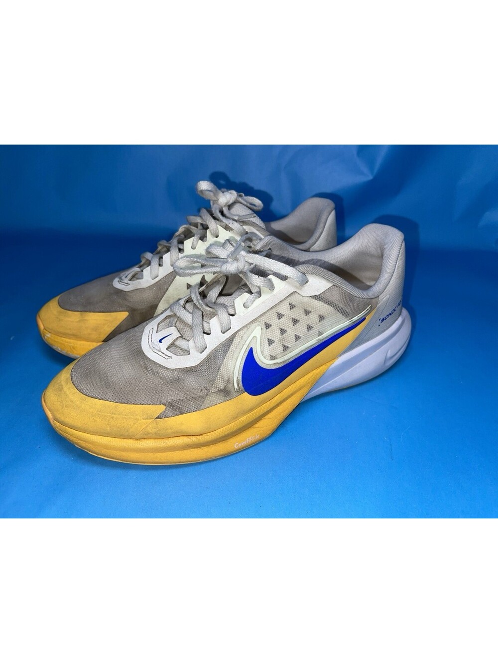 Nike Sonic Fly GS 'White Yellow Hyper Royal' Youth FZ0017-100 Size 6.5Y